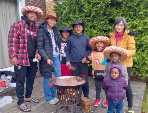 Paea and family visit teh northeast